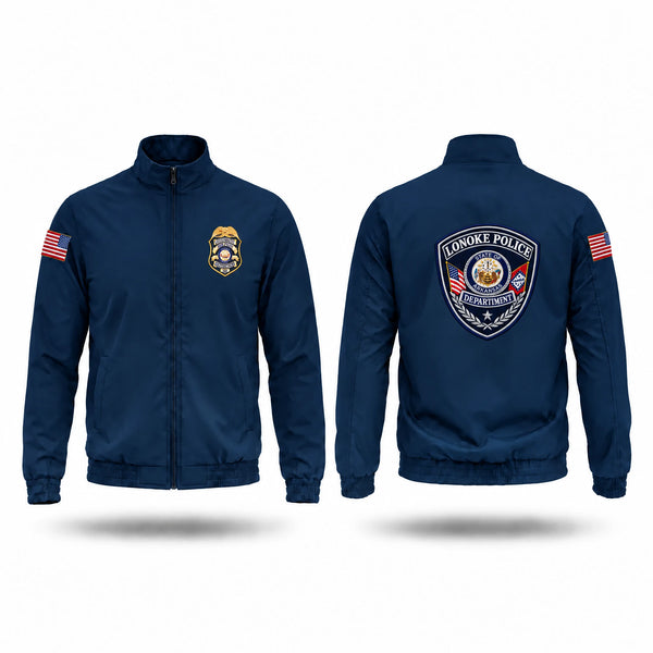 Windbreaker, Lonoke Police Department, Police, Teamtime, Team time, sublimation, custom sports apparel, team uniforms, spirit wear, spiritwear, sports uniforms, custom shirts, team store, custom team store, fundraiser sports, apparel fundraiser