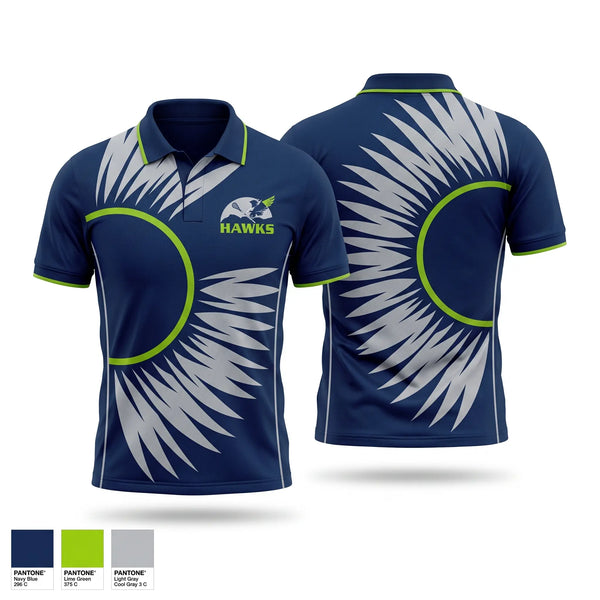 Short Sleeve Performance Polo, Chilliwack Hawks, Men's Lacrosse, Teamtime, Team time, sublimation, custom sports apparel, team uniforms, spirit wear, spiritwear, sports uniforms, custom shirts, team store, custom team store, fundraiser sports, apparel fundraiser