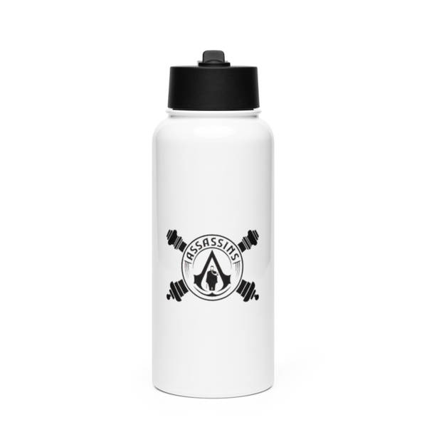 Azteca 73480590 Stainless Steel Water Bottle with a Straw Lid