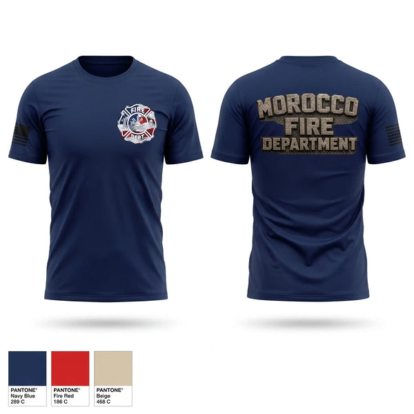 Short Sleeve Performance Shirt, Morocco Fire Department, Fire Department, Teamtime, Team time, sublimation, custom sports apparel, team uniforms, spirit wear, spiritwear, sports uniforms, custom shirts, team store, custom team store, fundraiser sports, apparel fundraiser