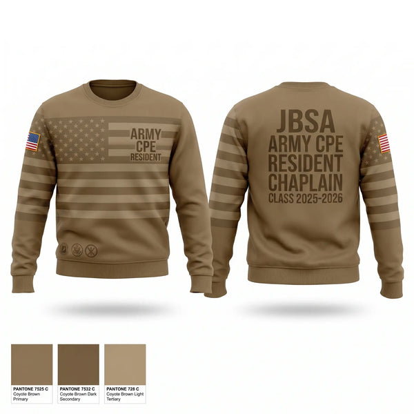 Crew Neck Sweatshirt, Army CPE Residents, Army, Teamtime, Team time, sublimation, custom sports apparel, team uniforms, spirit wear, spiritwear, sports uniforms, custom shirts, team store, custom team store, fundraiser sports, apparel fundraiser