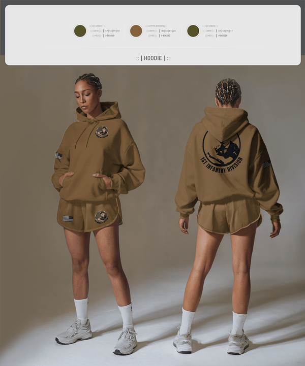 Hoodie, 1st Infantry Division, , Teamtime, Team time, sublimation, custom sports apparel, team uniforms, spirit wear, spiritwear, sports uniforms, custom shirts, team store, custom team store, fundraiser sports, apparel fundraiser
