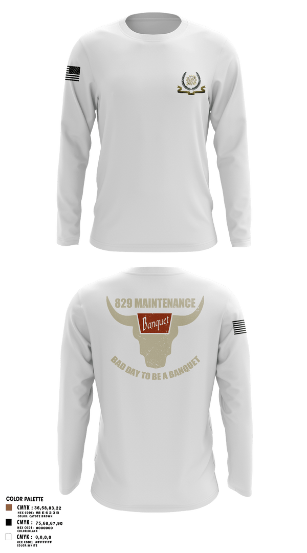 Long Sleeve Performance Shirt, 829 maintenance, National Guard, Teamtime, Team time, sublimation, custom sports apparel, team uniforms, spirit wear, spiritwear, sports uniforms, custom shirts, team store, custom team store, fundraiser sports, apparel fundraiser