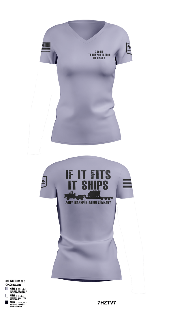 Women's Short Sleeve Vneck Shirt, 740TH TRANSPORTATION COMPANY, National Guard, Teamtime, Team time, sublimation, custom sports apparel, team uniforms, spirit wear, spiritwear, sports uniforms, custom shirts, team store, custom team store, fundraiser sports, apparel fundraiser