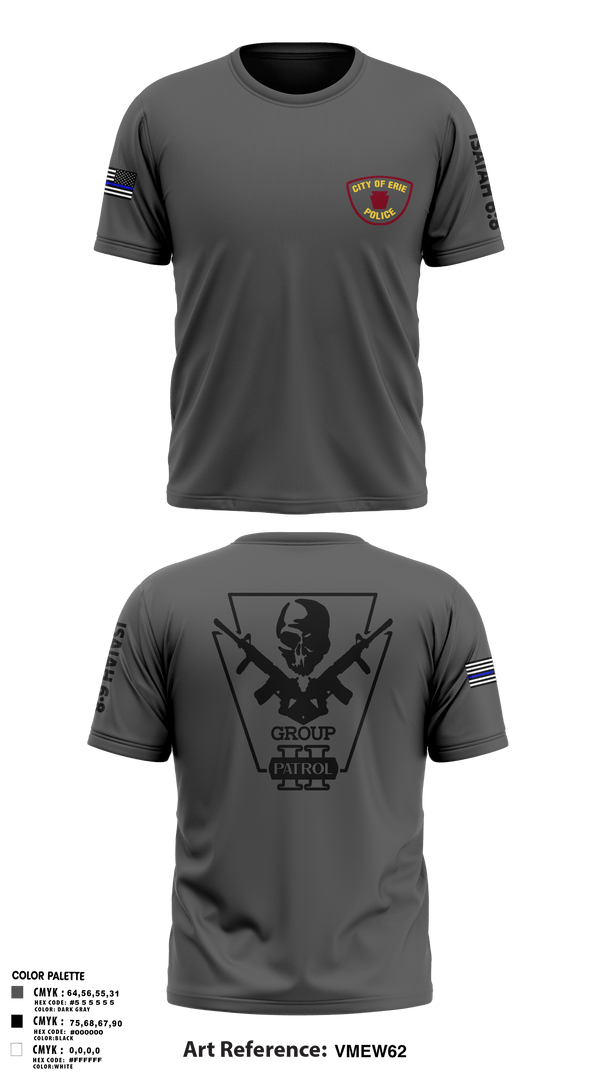 Short Sleeve Performance Shirt, Erie police department, Police, Teamtime, Team time, sublimation, custom sports apparel, team uniforms, spirit wear, spiritwear, sports uniforms, custom shirts, team store, custom team store, fundraiser sports, apparel fundraiser