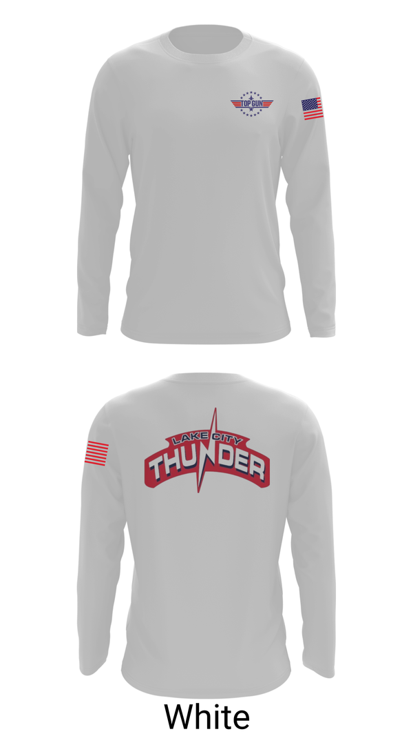 Long Sleeve Performance Shirt, Lake City Thunder, Softball, Teamtime, Team time, sublimation, custom sports apparel, team uniforms, spirit wear, spiritwear, sports uniforms, custom shirts, team store, custom team store, fundraiser sports, apparel fundraiser