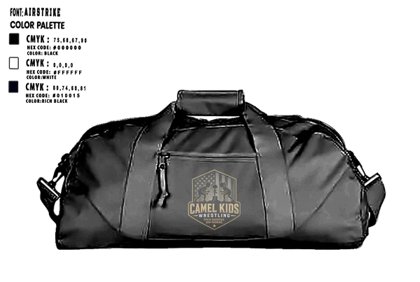 Duffle Bag, Camel kids 2026, Wrestling, Teamtime, Team time, sublimation, custom sports apparel, team uniforms, spirit wear, spiritwear, sports uniforms, custom shirts, team store, custom team store, fundraiser sports, apparel fundraiser