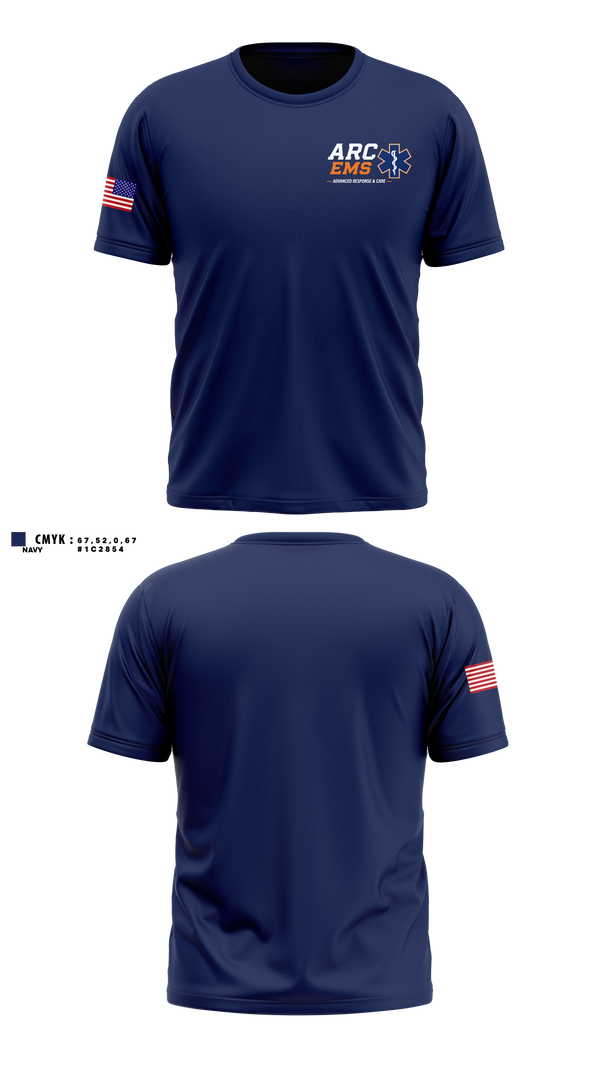 Old School Cotton Feel Shirt, ARC EMS, EMS/EMT, Teamtime, Team time, sublimation, custom sports apparel, team uniforms, spirit wear, spiritwear, sports uniforms, custom shirts, team store, custom team store, fundraiser sports, apparel fundraiser