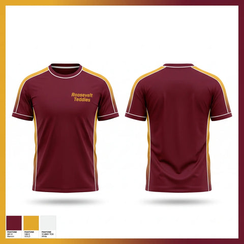 Short Sleeve Performance Shirt, Roosevelt Teddies, Women's Basketball, Teamtime, Team time, sublimation, custom sports apparel, team uniforms, spirit wear, spiritwear, sports uniforms, custom shirts, team store, custom team store, fundraiser sports, apparel fundraiser