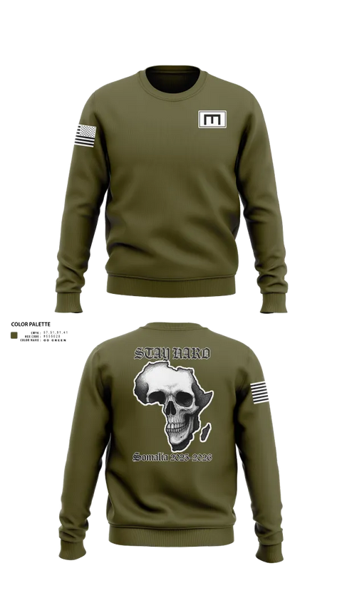 Crew Neck Sweatshirt, 180th ESC, Army, Teamtime, Team time, sublimation, custom sports apparel, team uniforms, spirit wear, spiritwear, sports uniforms, custom shirts, team store, custom team store, fundraiser sports, apparel fundraiser