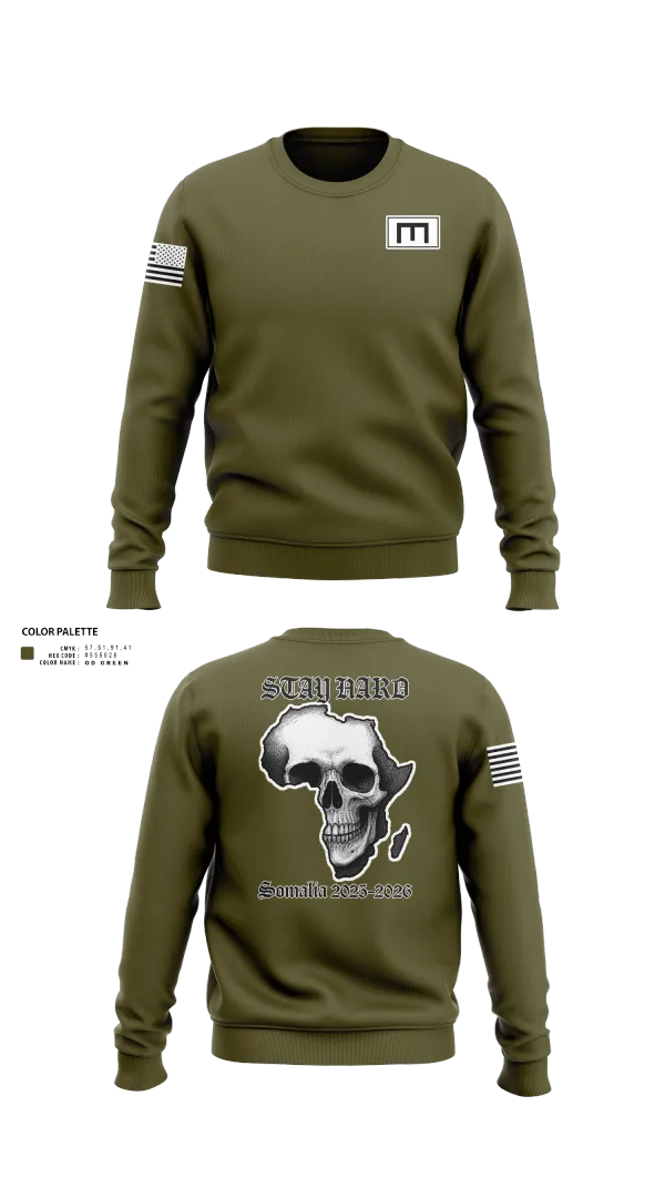 Crew Neck Sweatshirt, 180th ESC, Army, Teamtime, Team time, sublimation, custom sports apparel, team uniforms, spirit wear, spiritwear, sports uniforms, custom shirts, team store, custom team store, fundraiser sports, apparel fundraiser