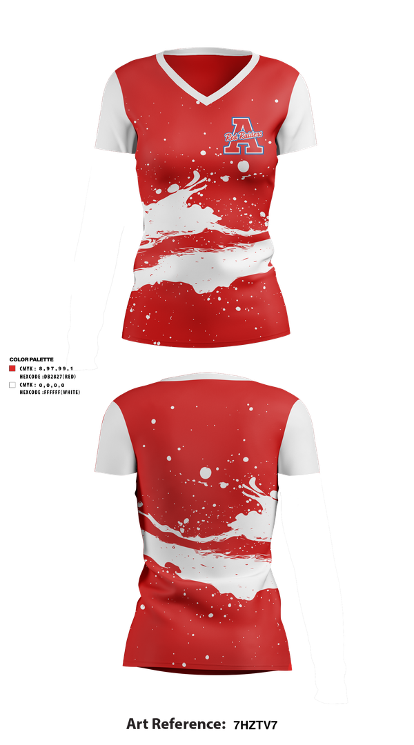 Womens Short Sleeve Vneck Shirt, TW ANDREWS, , Teamtime, Team time, sublimation, custom sports apparel, team uniforms, spirit wear, spiritwear, sports uniforms, custom shirts, team store, custom team store, fundraiser sports, apparel fundraiser