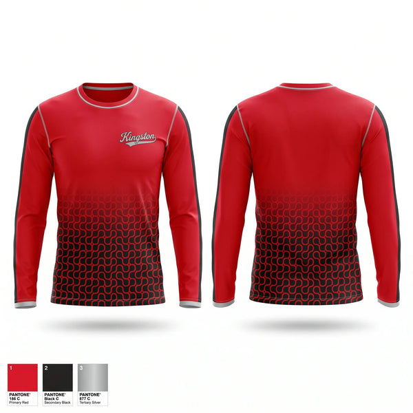 Long Sleeve Performance Shirt, Kingston, Cross Country, Teamtime, Team time, sublimation, custom sports apparel, team uniforms, spirit wear, spiritwear, sports uniforms, custom shirts, team store, custom team store, fundraiser sports, apparel fundraiser