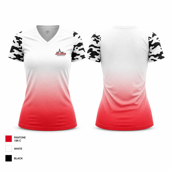 Womens Short Sleeve Vneck Shirt, Sandlot Baseball, Baseball, Teamtime, Team time, sublimation, custom sports apparel, team uniforms, spirit wear, spiritwear, sports uniforms, custom shirts, team store, custom team store, fundraiser sports, apparel fundraiser