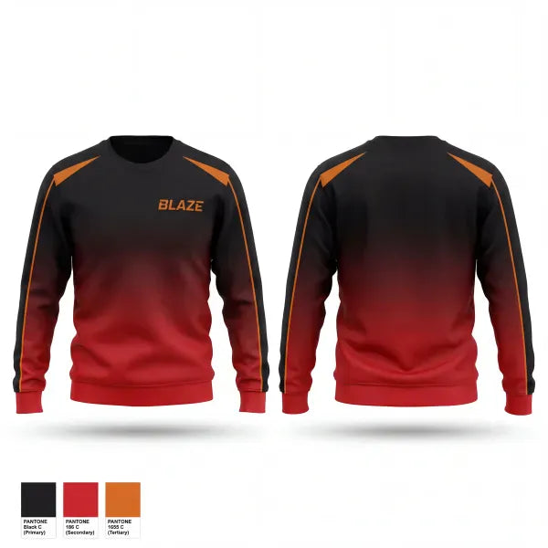 Crew Neck Sweatshirt, Blaze, Softball, Teamtime, Team time, sublimation, custom sports apparel, team uniforms, spirit wear, spiritwear, sports uniforms, custom shirts, team store, custom team store, fundraiser sports, apparel fundraiser