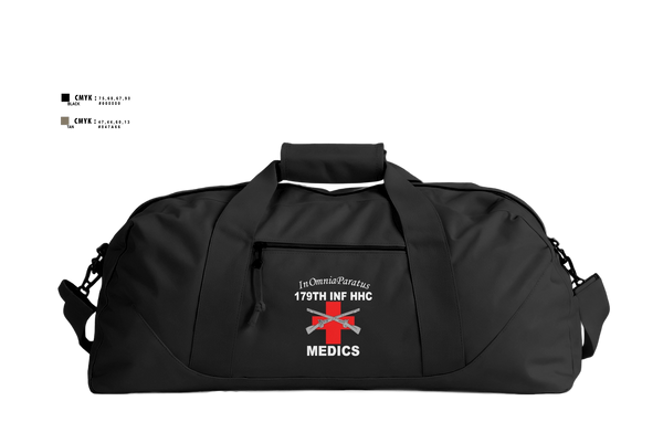 Duffle Bag, 179 HHC Medics, National Guard, Teamtime, Team time, sublimation, custom sports apparel, team uniforms, spirit wear, spiritwear, sports uniforms, custom shirts, team store, custom team store, fundraiser sports, apparel fundraiser