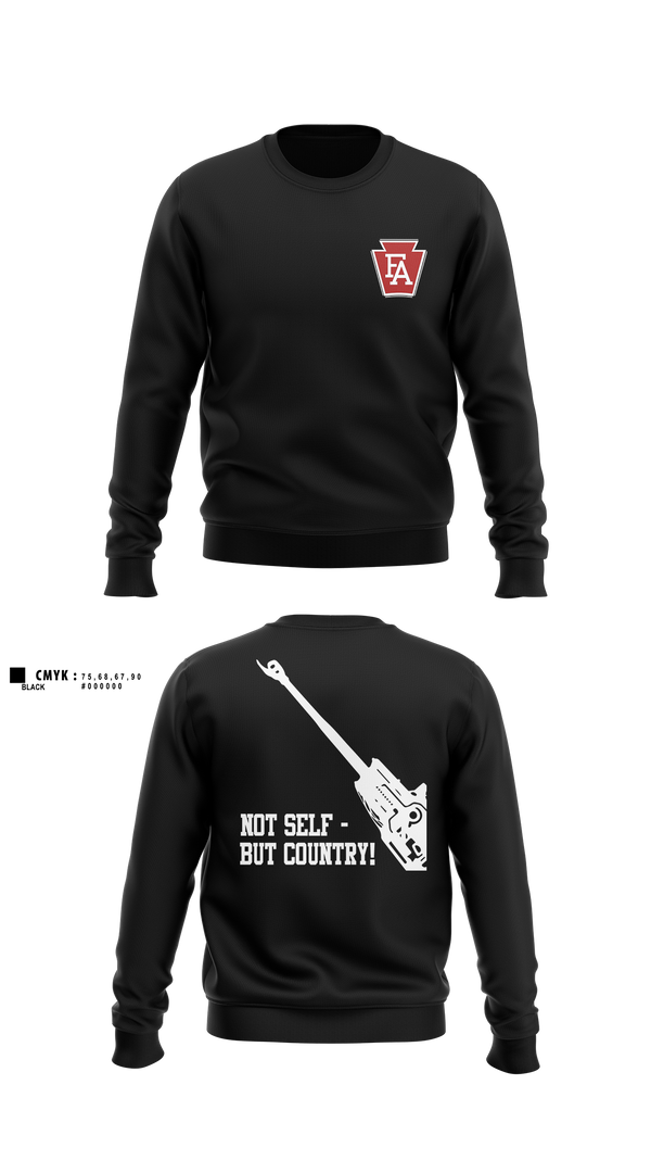 Crew Neck Sweatshirt, 1-108 FAR, National Guard, Teamtime, Team time, sublimation, custom sports apparel, team uniforms, spirit wear, spiritwear, sports uniforms, custom shirts, team store, custom team store, fundraiser sports, apparel fundraiser