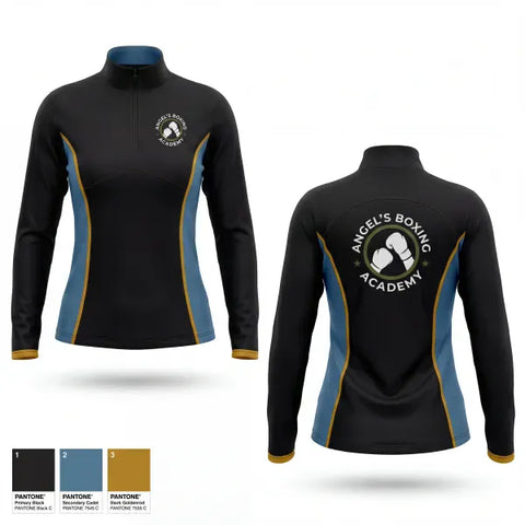 Quarter Zip Jacket, Angel’s Boxing Academy, Spirit Store, Teamtime, Team time, sublimation, custom sports apparel, team uniforms, spirit wear, spiritwear, sports uniforms, custom shirts, team store, custom team store, fundraiser sports, apparel fundraiser