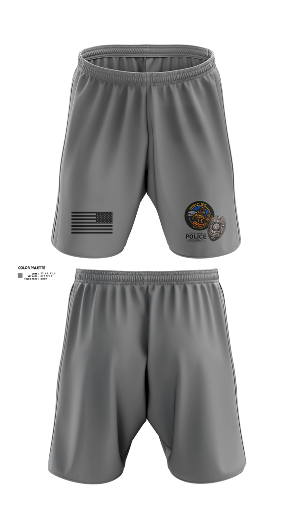 Athletic Shorts With Pockets, Hahira Police Department, Police, Teamtime, Team time, sublimation, custom sports apparel, team uniforms, spirit wear, spiritwear, sports uniforms, custom shirts, team store, custom team store, fundraiser sports, apparel fundraiser