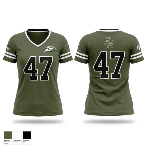 Womens Short Sleeve Vneck Shirt, SoWal Hawks, Baseball, Teamtime, Team time, sublimation, custom sports apparel, team uniforms, spirit wear, spiritwear, sports uniforms, custom shirts, team store, custom team store, fundraiser sports, apparel fundraiser
