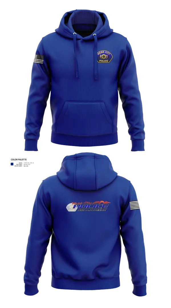 Hoodie, Webb City Police Department, Police, Teamtime, Team time, sublimation, custom sports apparel, team uniforms, spirit wear, spiritwear, sports uniforms, custom shirts, team store, custom team store, fundraiser sports, apparel fundraiser