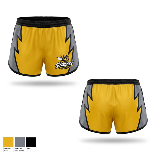 Womens Shorts, Bucks Stingerz, Softball, Teamtime, Team time, sublimation, custom sports apparel, team uniforms, spirit wear, spiritwear, sports uniforms, custom shirts, team store, custom team store, fundraiser sports, apparel fundraiser