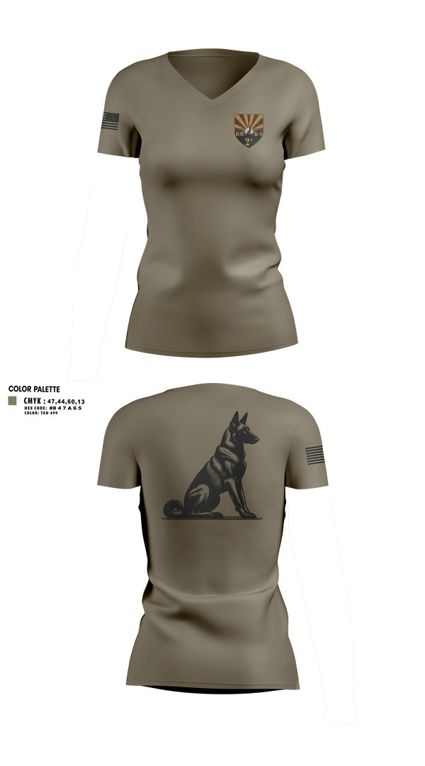 Womens Short Sleeve Vneck Shirt, 355 K9, Air Force, Teamtime, Team time, sublimation, custom sports apparel, team uniforms, spirit wear, spiritwear, sports uniforms, custom shirts, team store, custom team store, fundraiser sports, apparel fundraiser