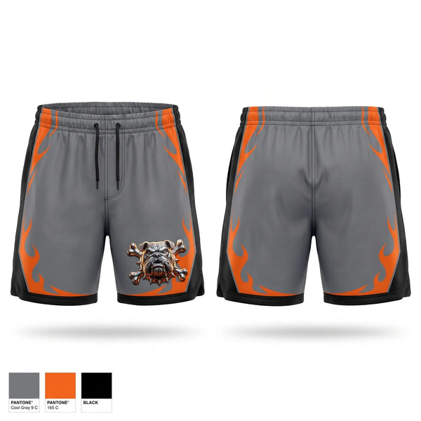 Athletic Shorts With Pockets, YFL Bulldogs, , Teamtime, Team time, sublimation, custom sports apparel, team uniforms, spirit wear, spiritwear, sports uniforms, custom shirts, team store, custom team store, fundraiser sports, apparel fundraiser