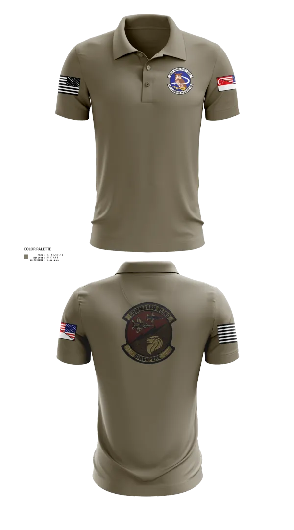 Short Sleeve Performance Polo, 497 COMBAT TRAINING FLIGHT, Air Force, Teamtime, Team time, sublimation, custom sports apparel, team uniforms, spirit wear, spiritwear, sports uniforms, custom shirts, team store, custom team store, fundraiser sports, apparel fundraiser