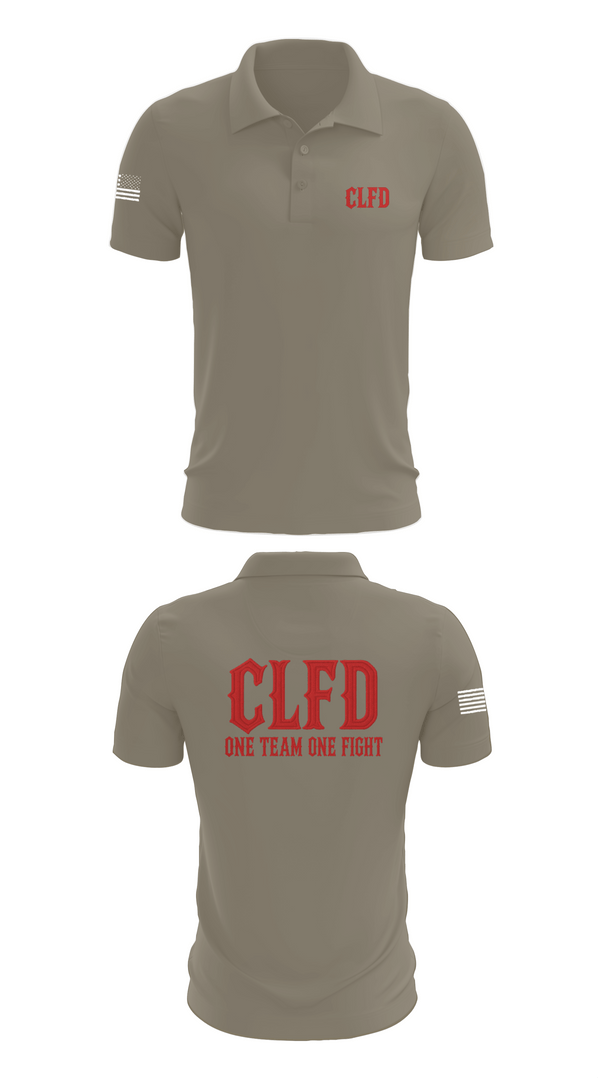 Short Sleeve Performance Polo, CLFD, Fire Department, Teamtime, Team time, sublimation, custom sports apparel, team uniforms, spirit wear, spiritwear, sports uniforms, custom shirts, team store, custom team store, fundraiser sports, apparel fundraiser