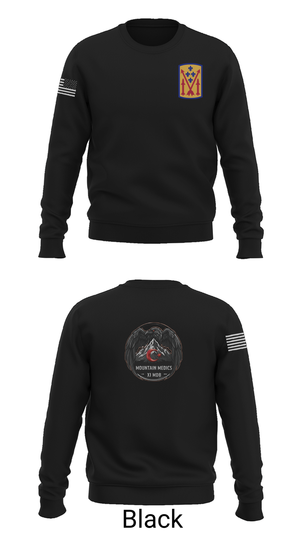 Crew Neck Sweatshirt, 11th MDB, Army, Teamtime, Team time, sublimation, custom sports apparel, team uniforms, spirit wear, spiritwear, sports uniforms, custom shirts, team store, custom team store, fundraiser sports, apparel fundraiser