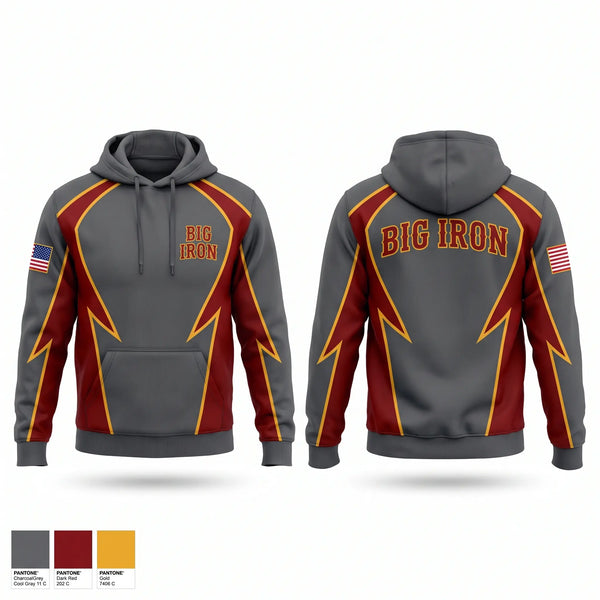 Hoodie, Big Iron, Fire Department, Teamtime, Team time, sublimation, custom sports apparel, team uniforms, spirit wear, spiritwear, sports uniforms, custom shirts, team store, custom team store, fundraiser sports, apparel fundraiser