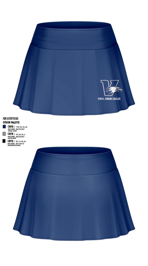 Skort, Vista Junior Eagles, , Teamtime, Team time, sublimation, custom sports apparel, team uniforms, spirit wear, spiritwear, sports uniforms, custom shirts, team store, custom team store, fundraiser sports, apparel fundraiser