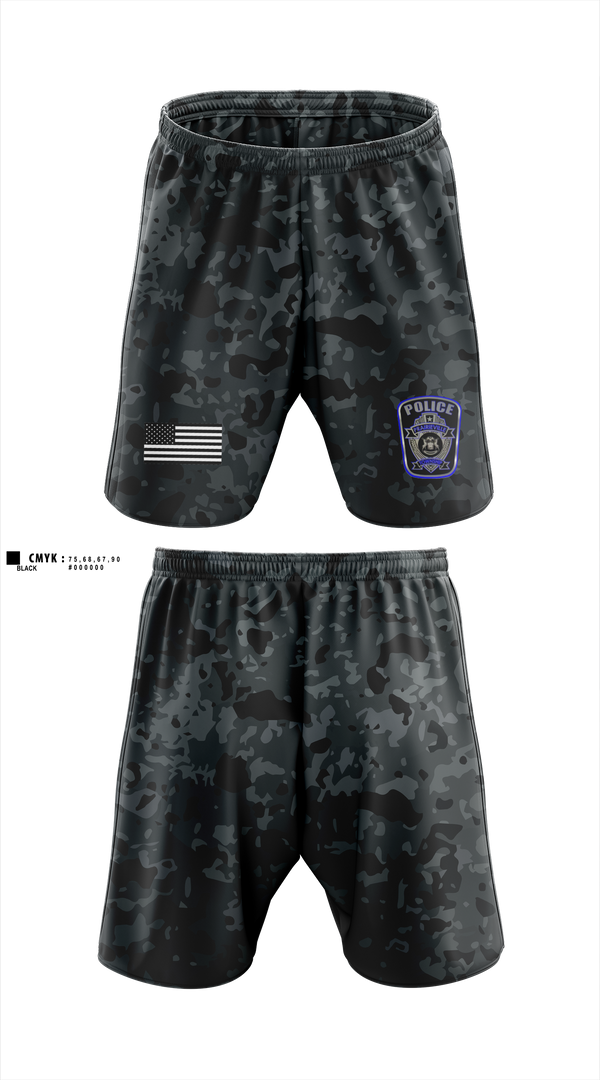 Athletic Shorts With Pockets, Prairieville Township police, Police, Teamtime, Team time, sublimation, custom sports apparel, team uniforms, spirit wear, spiritwear, sports uniforms, custom shirts, team store, custom team store, fundraiser sports, apparel fundraiser