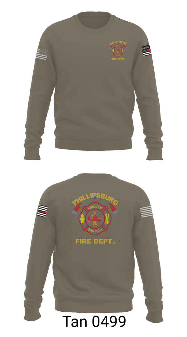Crew Neck Sweatshirt, PHILLIPSBURG FIRE DEPARTMENT, , Teamtime, Team time, sublimation, custom sports apparel, team uniforms, spirit wear, spiritwear, sports uniforms, custom shirts, team store, custom team store, fundraiser sports, apparel fundraiser