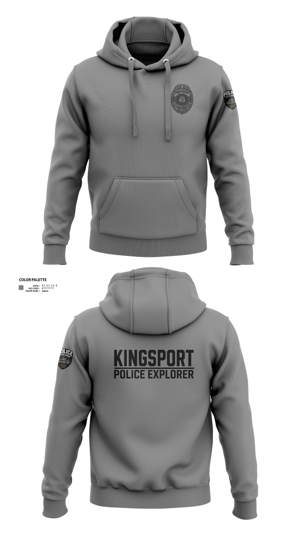 Hoodie, Kingsport Police Explorer Post, Police, Teamtime, Team time, sublimation, custom sports apparel, team uniforms, spirit wear, spiritwear, sports uniforms, custom shirts, team store, custom team store, fundraiser sports, apparel fundraiser