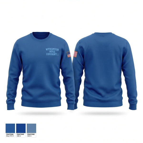 Crew Neck Sweatshirt, Wyndmoor Hose Company #1, Fire Department, Teamtime, Team time, sublimation, custom sports apparel, team uniforms, spirit wear, spiritwear, sports uniforms, custom shirts, team store, custom team store, fundraiser sports, apparel fundraiser
