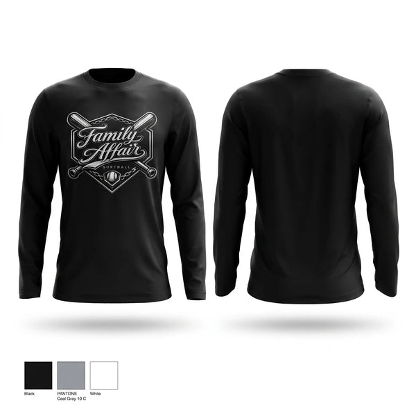 Long Sleeve Performance Shirt, Family affair, Softball, Teamtime, Team time, sublimation, custom sports apparel, team uniforms, spirit wear, spiritwear, sports uniforms, custom shirts, team store, custom team store, fundraiser sports, apparel fundraiser