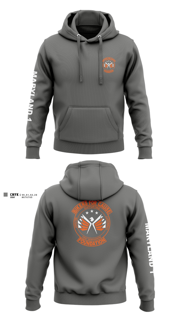 Hoodie, Bikers For Cause Foundation, , Teamtime, Team time, sublimation, custom sports apparel, team uniforms, spirit wear, spiritwear, sports uniforms, custom shirts, team store, custom team store, fundraiser sports, apparel fundraiser