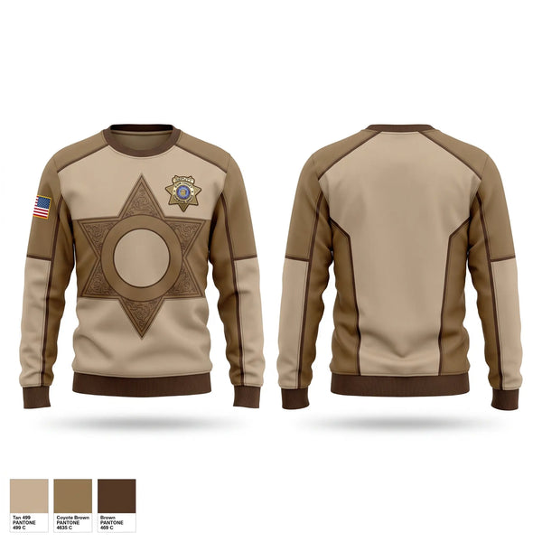 Crew Neck Sweatshirt, Dunn County Sheriff, Police, Teamtime, Team time, sublimation, custom sports apparel, team uniforms, spirit wear, spiritwear, sports uniforms, custom shirts, team store, custom team store, fundraiser sports, apparel fundraiser
