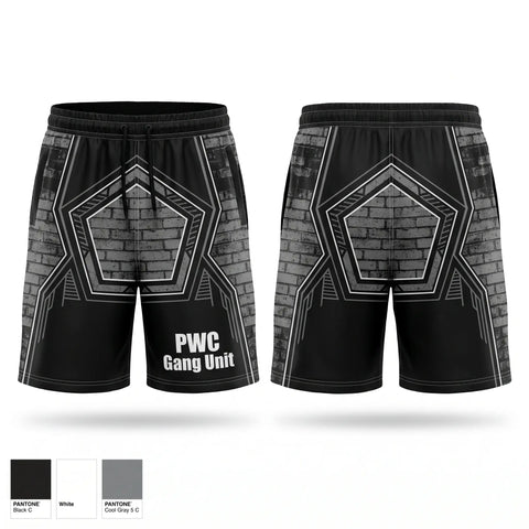 Athletic Shorts With Pockets, PWC Gang Unit, Police, Teamtime, Team time, sublimation, custom sports apparel, team uniforms, spirit wear, spiritwear, sports uniforms, custom shirts, team store, custom team store, fundraiser sports, apparel fundraiser