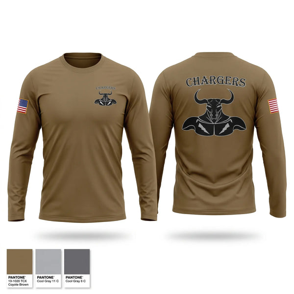 Long Sleeve Performance Shirt, Charger, Army, Teamtime, Team time, sublimation, custom sports apparel, team uniforms, spirit wear, spiritwear, sports uniforms, custom shirts, team store, custom team store, fundraiser sports, apparel fundraiser