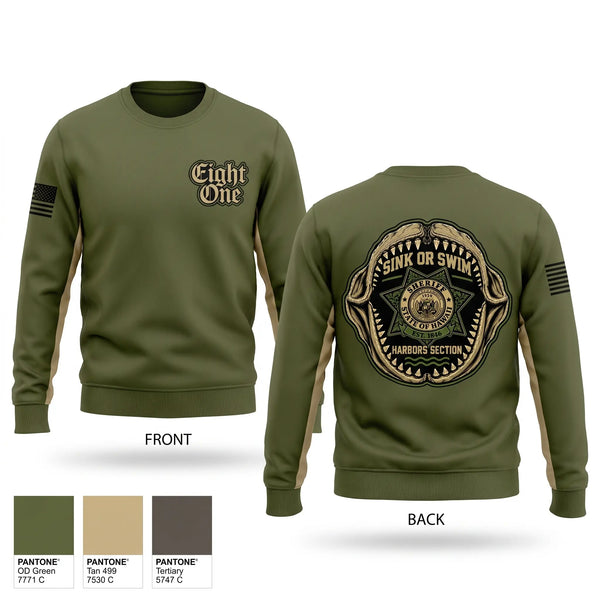 Crew Neck Sweatshirt, State of Hawaii DLE Harbors, Police, Teamtime, Team time, sublimation, custom sports apparel, team uniforms, spirit wear, spiritwear, sports uniforms, custom shirts, team store, custom team store, fundraiser sports, apparel fundraiser