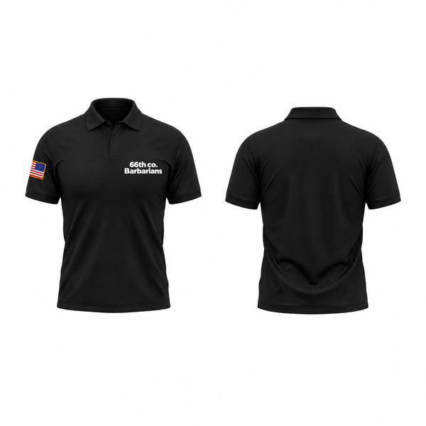 Short Sleeve Performance Polo, 66th co. Barbarians, Army, Teamtime, Team time, sublimation, custom sports apparel, team uniforms, spirit wear, spiritwear, sports uniforms, custom shirts, team store, custom team store, fundraiser sports, apparel fundraiser