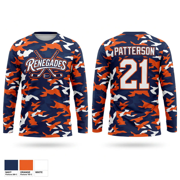 Short Sleeve Performance Shirt, Renegades, Ice Hockey, Teamtime, Team time, sublimation, custom sports apparel, team uniforms, spirit wear, spiritwear, sports uniforms, custom shirts, team store, custom team store, fundraiser sports, apparel fundraiser