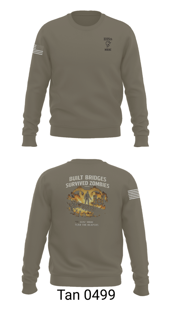 Crew Neck Sweatshirt, 2225th MRBC, National Guard, Teamtime, Team time, sublimation, custom sports apparel, team uniforms, spirit wear, spiritwear, sports uniforms, custom shirts, team store, custom team store, fundraiser sports, apparel fundraiser