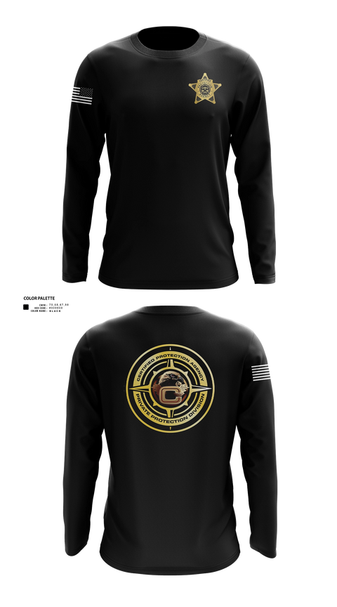 Long Sleeve Performance Shirt, Certified Protection Agency, Navy, Teamtime, Team time, sublimation, custom sports apparel, team uniforms, spirit wear, spiritwear, sports uniforms, custom shirts, team store, custom team store, fundraiser sports, apparel fundraiser