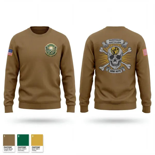 Crew Neck Sweatshirt, Suncoast Battalion, Army, Teamtime, Team time, sublimation, custom sports apparel, team uniforms, spirit wear, spiritwear, sports uniforms, custom shirts, team store, custom team store, fundraiser sports, apparel fundraiser