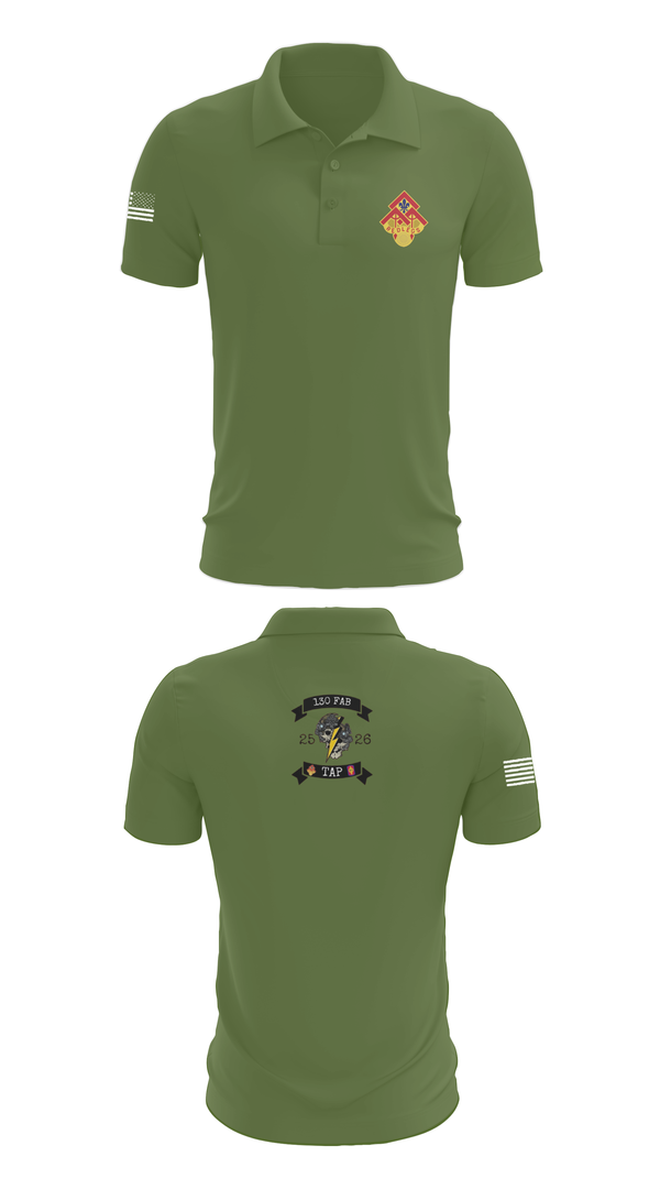 Short Sleeve Performance Polo, 130th FAB Target Acquisition Platoon, , Teamtime, Team time, sublimation, custom sports apparel, team uniforms, spirit wear, spiritwear, sports uniforms, custom shirts, team store, custom team store, fundraiser sports, apparel fundraiser