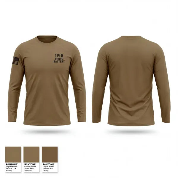 Long Sleeve Performance Shirt, 1-145 brovo battery, Army, Teamtime, Team time, sublimation, custom sports apparel, team uniforms, spirit wear, spiritwear, sports uniforms, custom shirts, team store, custom team store, fundraiser sports, apparel fundraiser